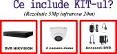 KIT 4C-V2 dome InfraRosu_20m 5_MegaPixeli